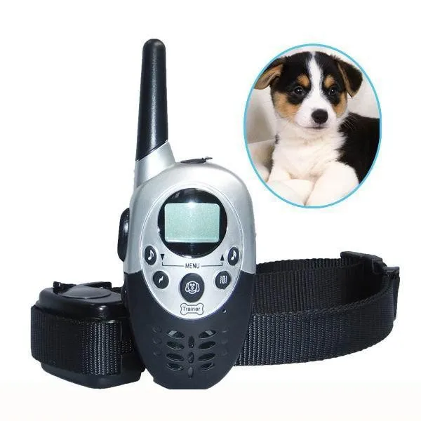 Пульт дистанционного управления для двух собак JanPet 1000 м тренировочный ошейник для собак перезаряжаемый с подсветкой сзади ЖК-дисплей