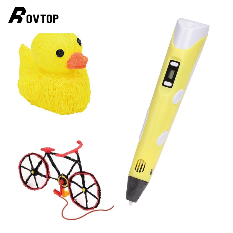 

Rovtop 3D Printing Pen DIY 3D Pen Colorful Creative Toy Gift For Kids Design Drawing 3D Printing Pen Filament