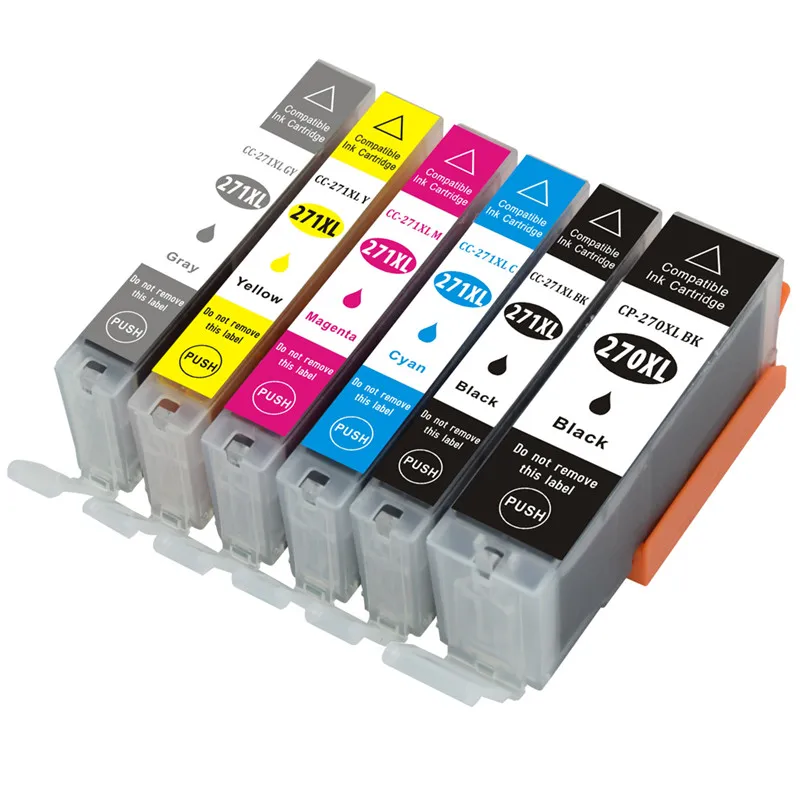 6 шт. PGI-270 CLI-271 совместимые чернильные картриджи для canon MG7720 TS8020 TS9020 TS6020 принтер