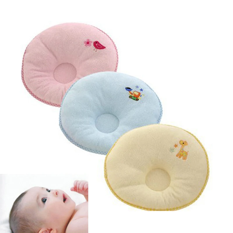 Baby Pillow Newborn Cotton Infant Baby Concave Pillowcase Prevent Flat