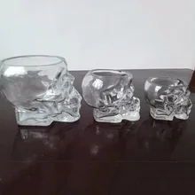 80ML/150ML/300ML Cool Crystal Skull Head Shot Glass Cup Transparent Vodka Whiskey Beer Wine Water Glass Cup Mug Drinking Ware creative cool skull designed vodka whiskey shot glass transparent 70ml
