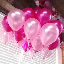 Ballons en Latex Rose perle 10 pouces, 10 pièces/lot, 21 couleurs, ballons gonflables ronds à Air, décoration de fête de mariage et joyeux anniversaire