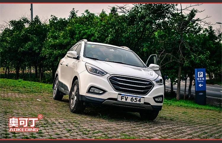 AKD Тюнинг автомобилей фары для hyundai ix35 Tuscon 2010 светодиодные фары DRL ходовые огни биксеноновые фары Противотуманные фары с ангельскими глазками