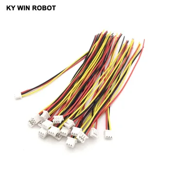 

5 Pcs/Lot 28AWG JST 1.25mm 3 Pin Male Connector Plug Wire Cable 10cm Length