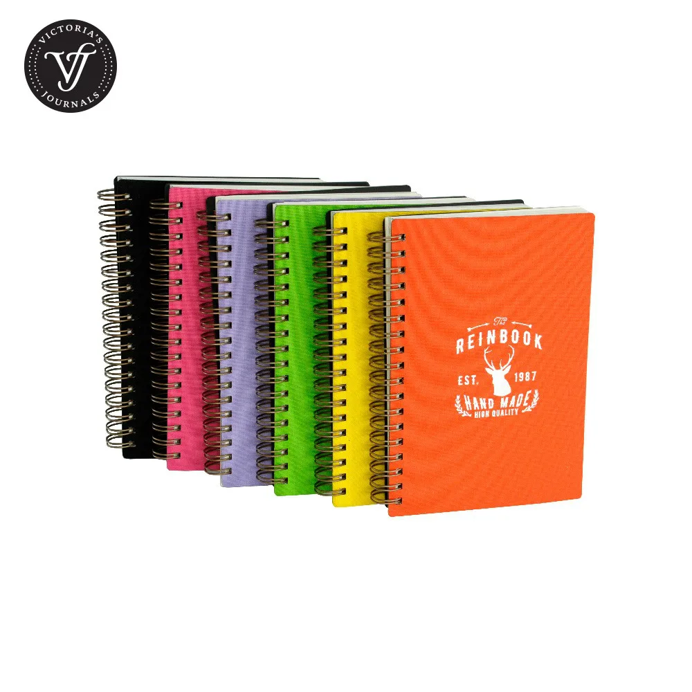 

Victoria's Journals WIRE-O JOURNAL Hard Cover Coil Spiral Notebook