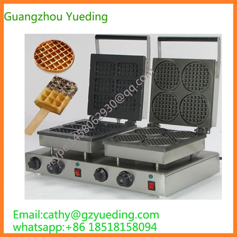 

six slices rectangle waffle maker & round waffle maker