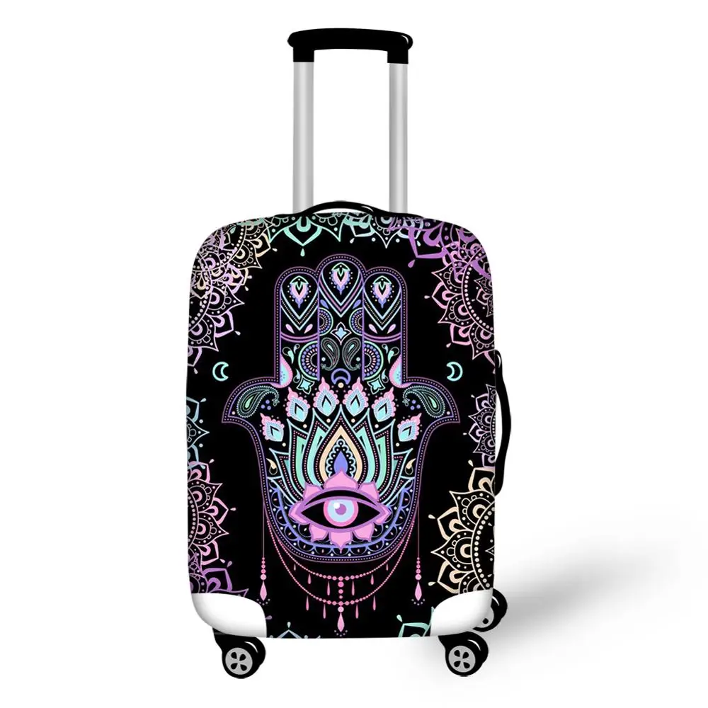 FORUDESIG Hamsa Hand Printing Luggage Covers Waterproof Travel Suitcase Cover for 18-30inch Cases Elastic Luggage Protector FORUDESIG Hamsa Hand Printing Luggage Covers Waterproof Travel Suitcase Cover for 18-30inch Cases Elastic Luggage Protector