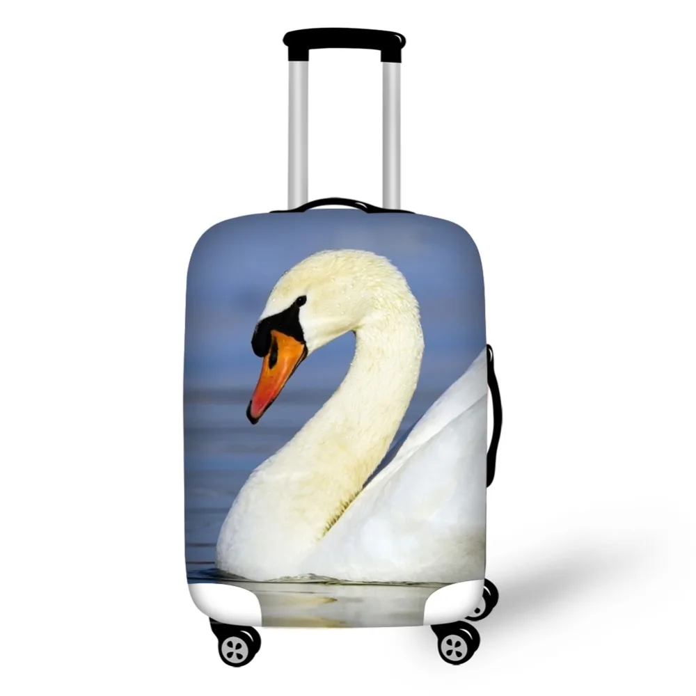 White Swan Print Travel Accessories Suitcase Protective Covers 18-32 Inch Elastic Luggage Dust Cover Case Stretchable Protector White Swan Print Travel Accessories Suitcase Protective Covers 18-32 Inch Elastic Luggage Dust Cover Case Stretchable Protector