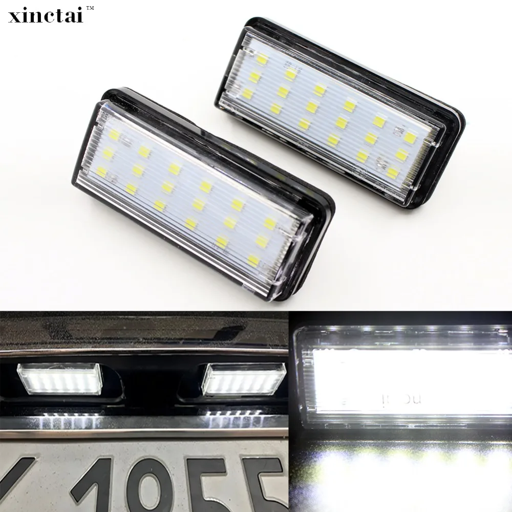 

2PCS Car Led for Toyota Land Cruiser 100 Cygnus Land Cruiser Prado120 200 Reiz 4D Mark X LED Number License Plate Light Canbus