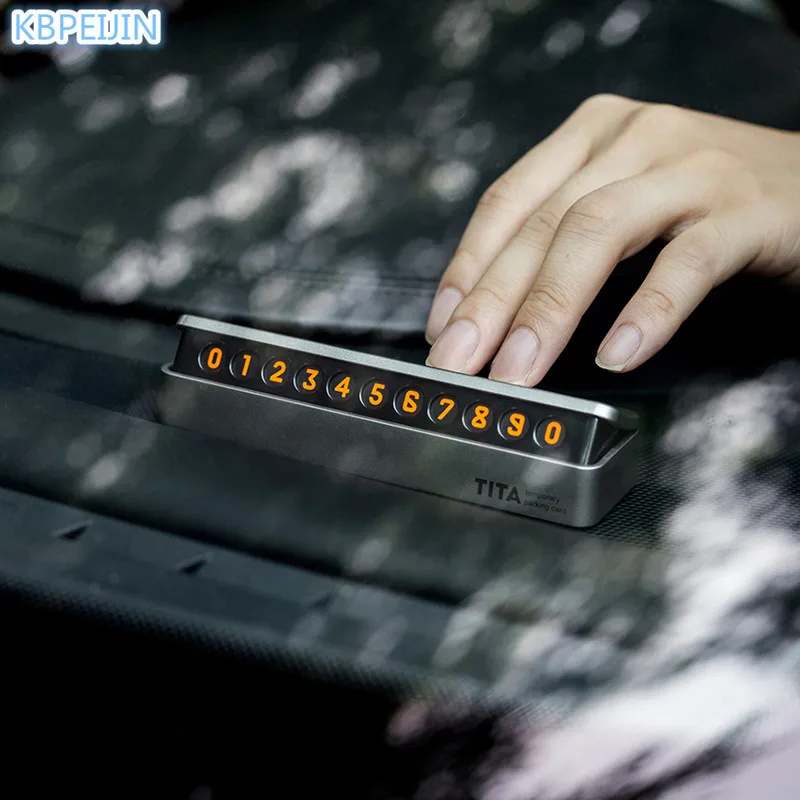 

Upscale Drawer style easy to disassemble Car Temporary Parking Card for Vw polo tiguan golf 7 4 6 passat b6 b5 b7 t5 accessories