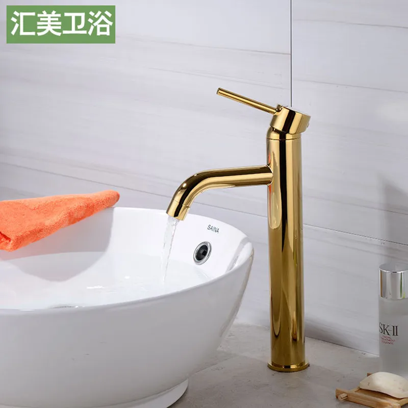 

All copper-plated gold-plated basin faucet cold and hot table basin faucet wash basin mixed faucet