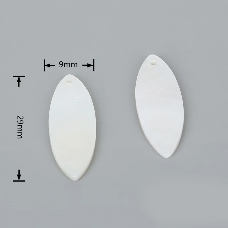 10-20 шт./лот, винтажный натуральный кулон с жемчужной раковиной, смешанный размер, на выбор, подвески в виде ракушки, подвески, ювелирные изделия - Окраска металла: 9x29mm 10pcs