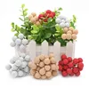 40pcs Artificial Glass Berries Fruit Red Cherry Plastic Fruits For Home Wedding Xmas Decoration Fake Waxberry Bayberry Flower ► Photo 2/6