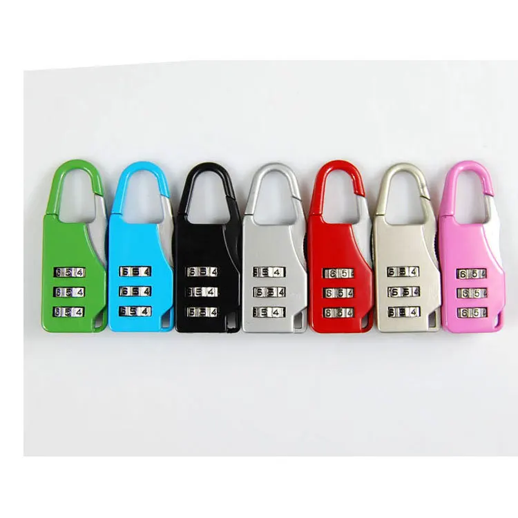 

New Luggage Locks Resettable 3 Dial Digit Combination Suitcase Luggage Password Code Lock Padlock