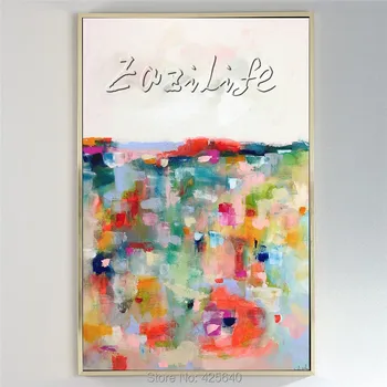 

Modern abstract colour hand-painted oil painting the sitting room adornment colour painting17-7