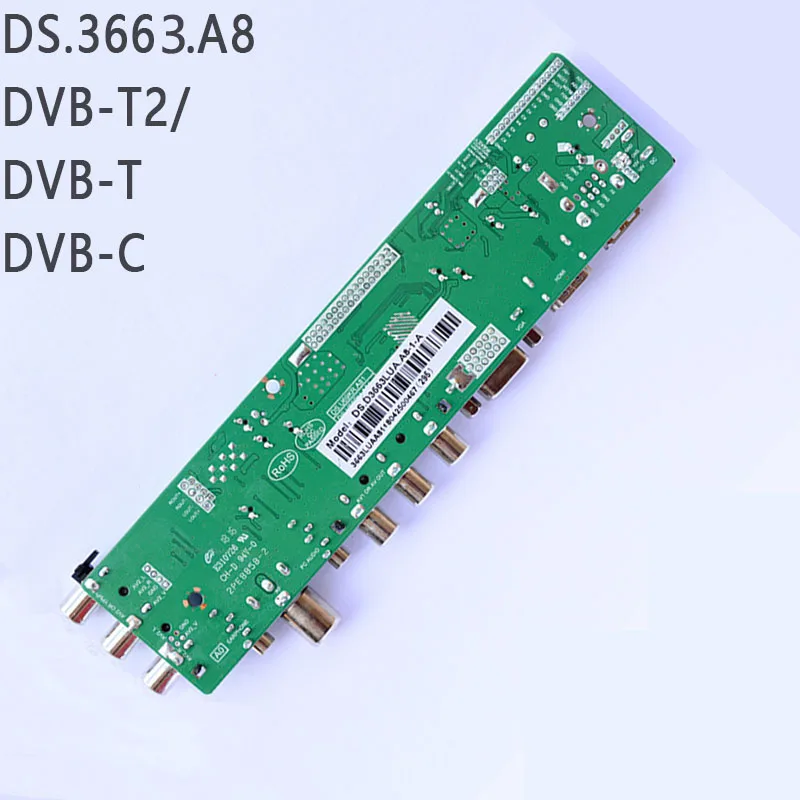 DS.D3663LUA.A8 1 A V56 V59 Универсальный ЖК драйвер Плата Поддержка DVB T2 T C универсальная ТВ