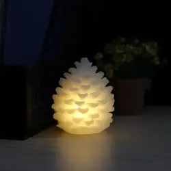Творческий ночник парафин шишка настольная лампа дома Fesival декоративный орнамент свет подарки на день рождения