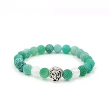 Натуральный зеленый выветривающий бисер браслет натуральный белый попкорн большой Meatball эластичный растяжимый браслет