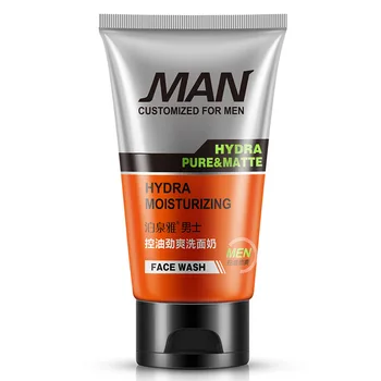 

BIOAQUA Men's oil control Facial Cleanser Face Care Washable Oil Control Moisturizing Shrink Pores Blackhead Skin Care 100g