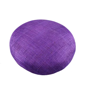 

Purple15cm High quality sinamay base pillbox with grossgrain sweatband for fascinator DIY hat kentucky derby hat MYQH1PU