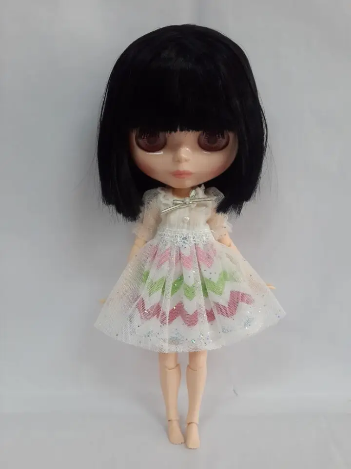 Бесплатная доставка завод Blyth кукла черные короткие волосы JBAD745 | Игрушки и хобби