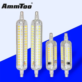 

Led R7S Light Bulb 7W 15W 78mm 118mm Silicone R7S Led Lamp SMD2835 220V 110V 120V Lampada Led Replace Halogen Floodlight