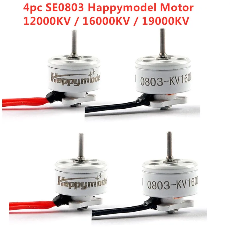 4 шт./лот Happymodel SE0803 бесщеточный двигатель 12000KV 16000KV 19000KV 1-3 S бесщеточный двигатель для Mobula7 RC Дрон FPV Racing 2,5g