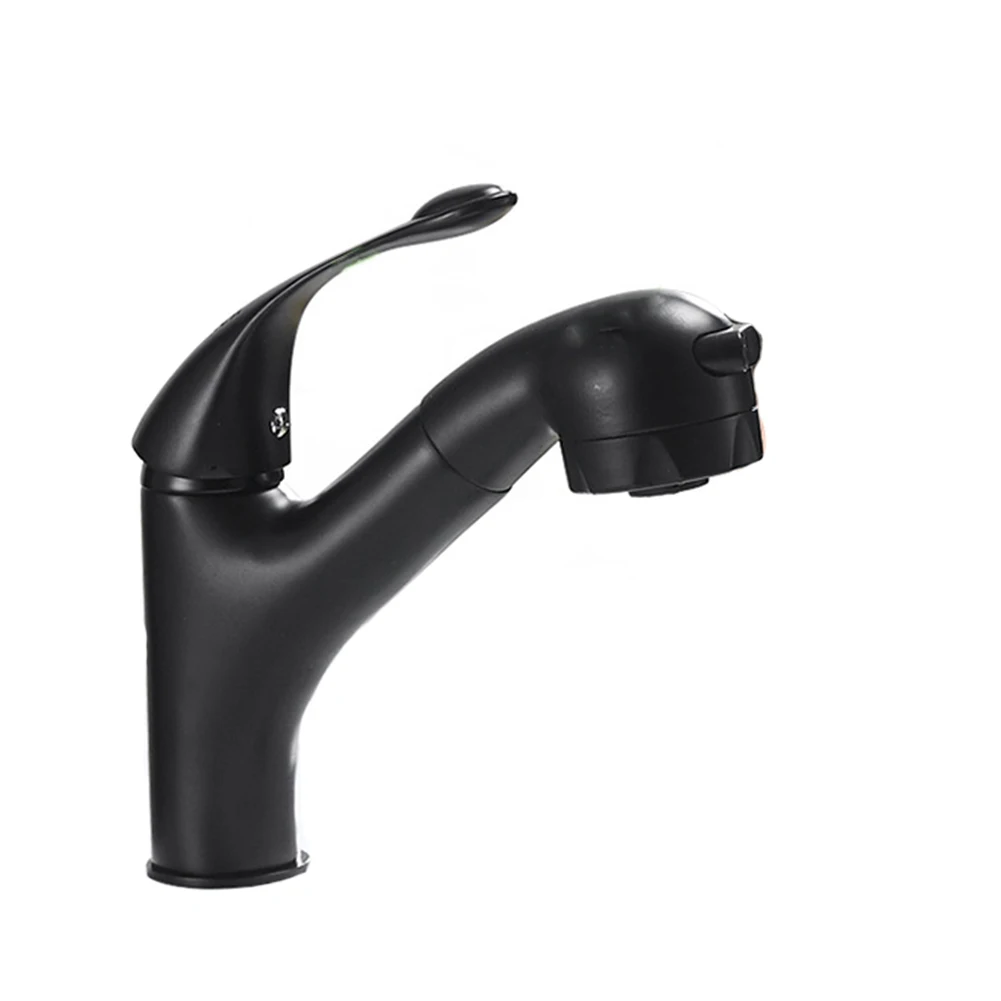 

Easy Install Bathroom Basin Mixer Tap Hot And Cold Water Single Handle Faucet Pull Out 360 Rotation Modern Durable Sink Crane