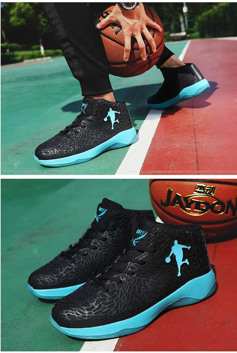 Man Light Jordan Basketball Shoes Breathable Anti-slip Basketball Sneakers Men Lace-up Sports Gym Ankle Boots Shoes Basket Homme (10)