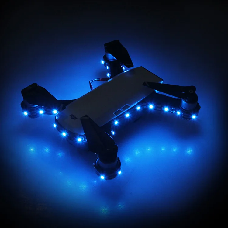 Светодиодный светильник с батареей и зарядным устройством, ночной Летающий декоративный светильник для DJI Spark Drone, запчасти для обновления, аксессуары