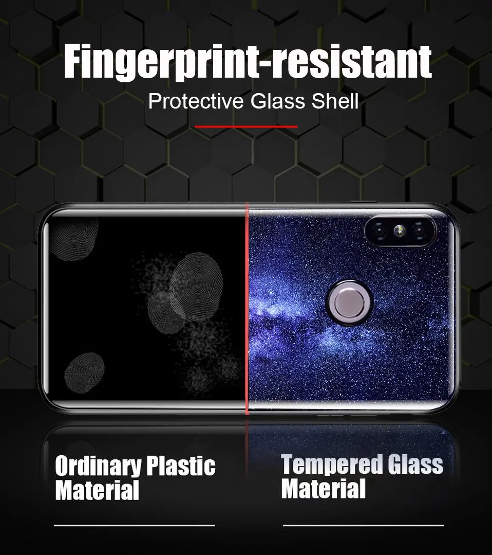 Stars Glass Case For Xiaomi Redmi Note 5 Pro 4X Coque Silicone Luxury Case For Xiaomi Mi A1 A2 Lite Redmi 6A 6 Pro 5 Plus Cover  (11)