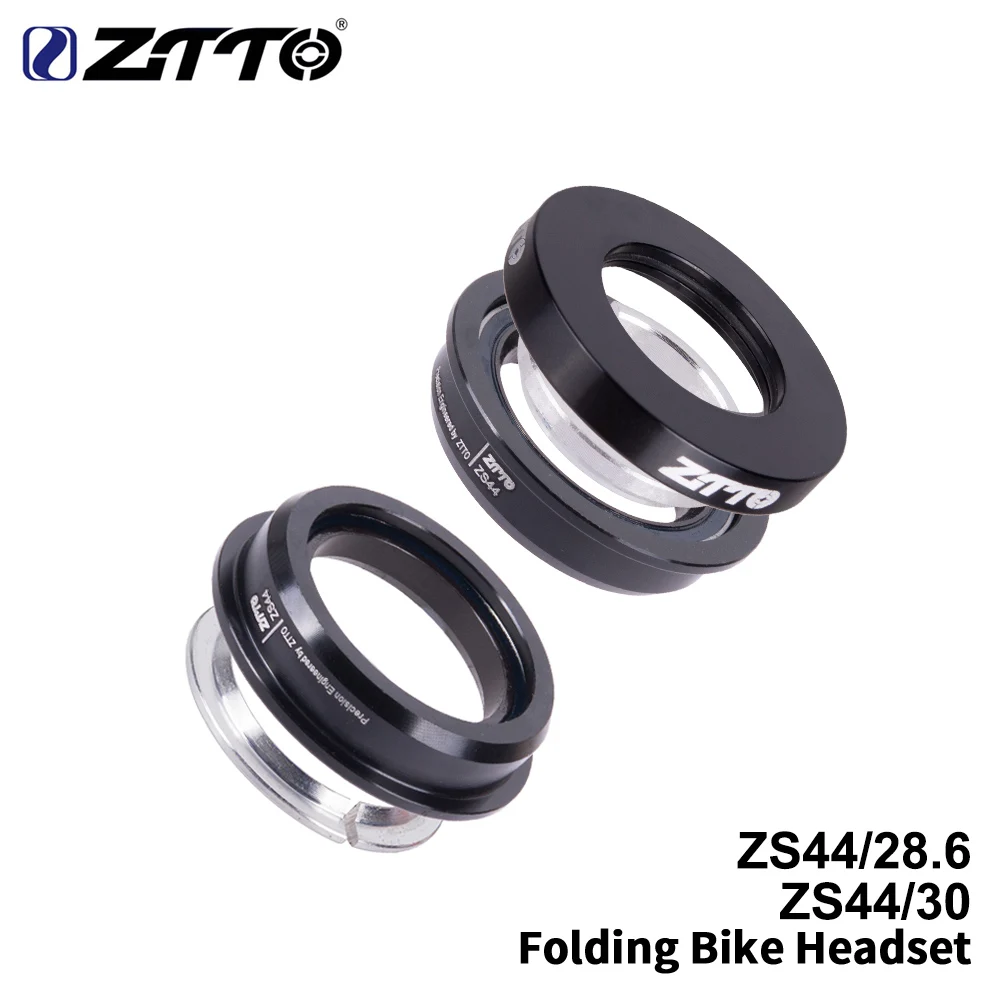 

44mm Folding Bike Headset Steering 1 1/8 Straight Tube Mountain Bike Low Profile Semi-integrated Bicycle Headset