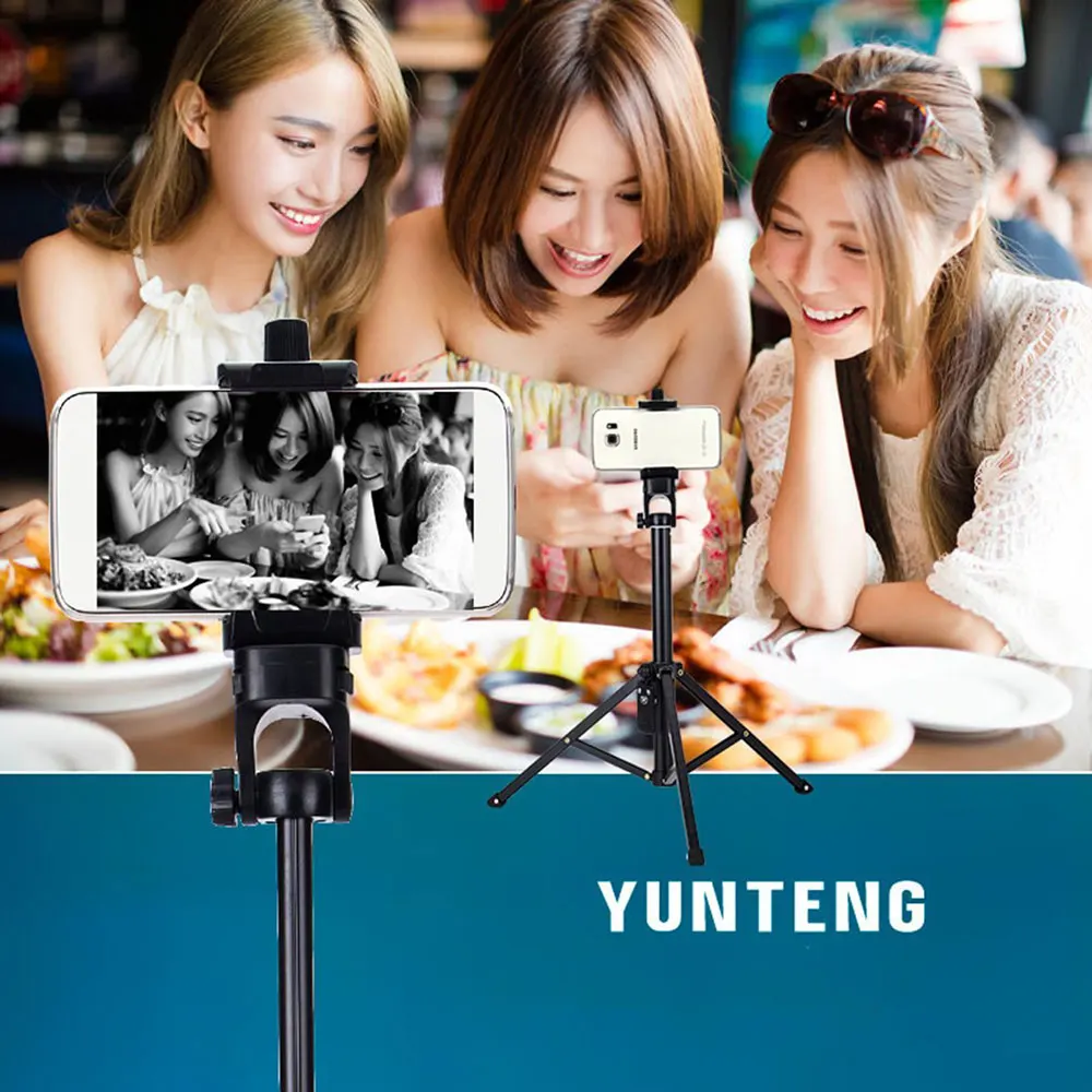 Portefeuille 3 in 1 Yunteng Selfie Stick Tripod Stand Mini Monopod Bluetooth For Iphone X 8 7 6 Xiaomi Redmi 5 Plus mi a1 Holder (7)