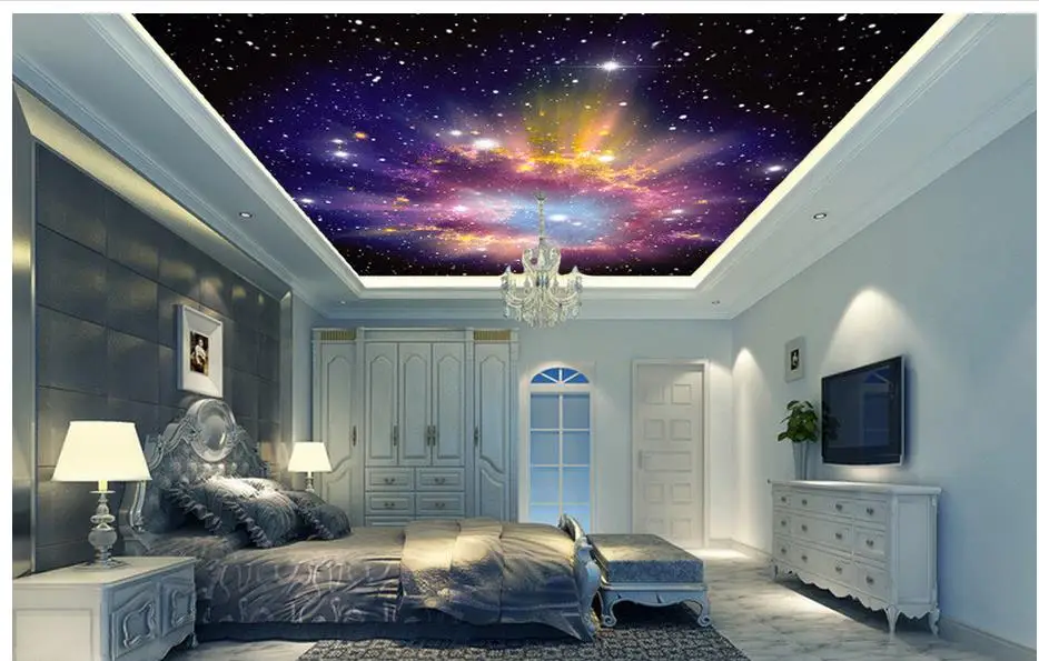 3D обои в форме облака современные нетканые настенные панели для гостиной|ceiling 3d