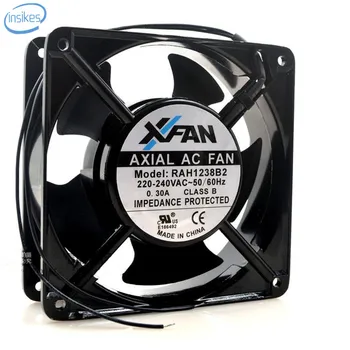 

RAH1238B2 Ball High Temperature Aluminum Metal Cooling Fan AC 100V 0.3A 12038 12CM 120*120*38mm 2 Wires 50/60HZ