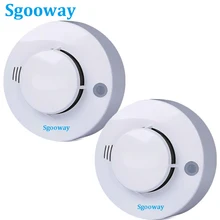 Sgooway 2 шт. фотоэлектрический проводной детектор дыма датчик проводной дымовой сигнализации охранная пожарная сигнализация детектор