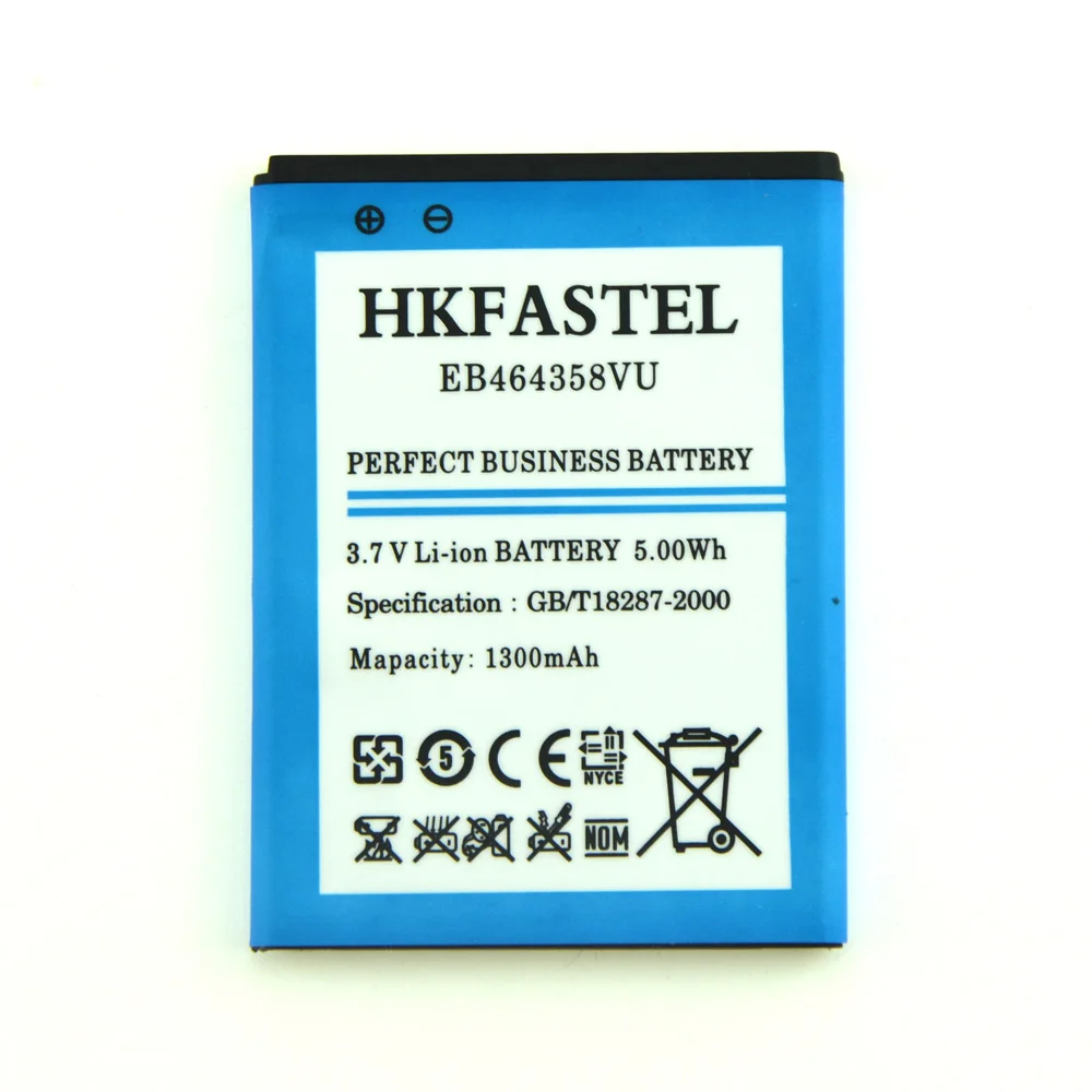 New EB464358VU Li-ion Mobile Phone Battery For Samsung Galaxy mini 2 S6500/Galaxy Ace Plus S7500/GT-S7500 GT-S6802 S6802
