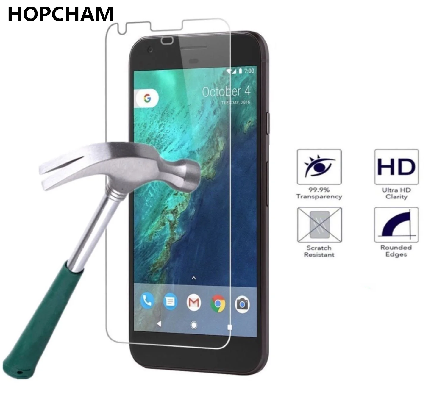 

HOPCHAM Premium Tempered Glass For Google Pixel Pixel 2 3 3A XL Lite 1 Pixel2 Pixel3 Pixel3Lite Screen Protector Protective Film