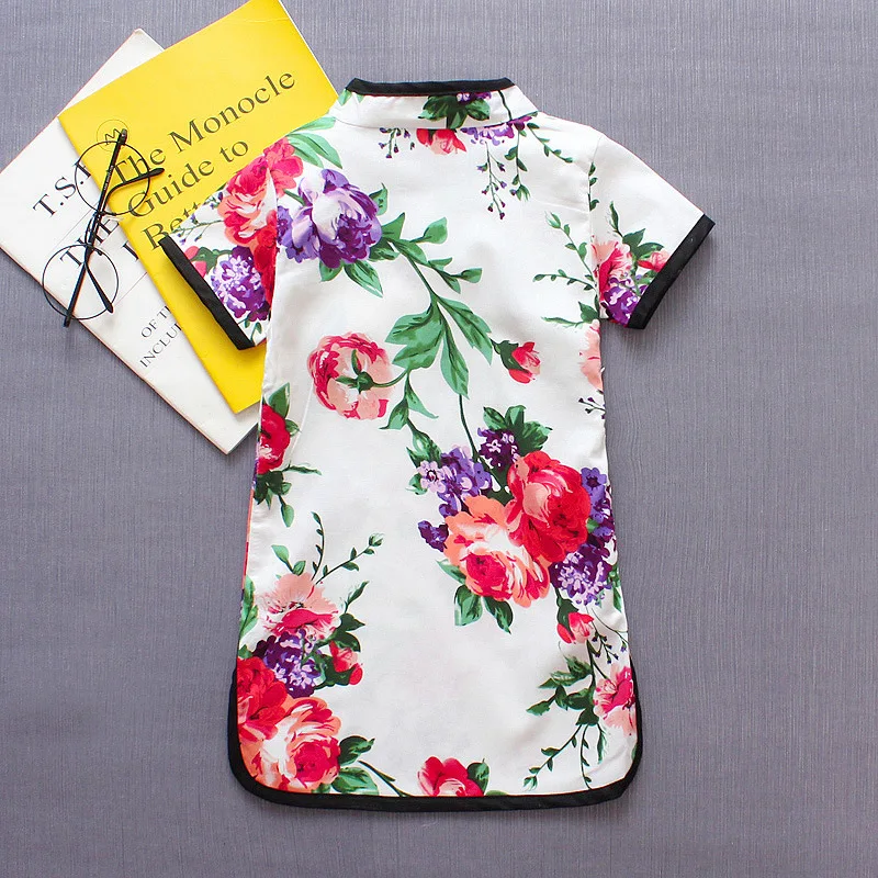 Baby-Girl-Summer-Dress-2019-Fashion-Short-Sleeve-Mandarin-Button-Floral-Chinese-Style-cheongsam-Princess-Party (4)