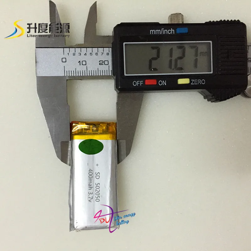 

3.7V li polymer 400mAh rechargeable battery 400mAh lithium battery 502050 052050