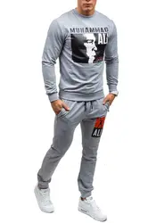 ZOGAA мужской повседневный спортивный костюм Горячая Мода мужские спортивные костюмы комплект из двух предметов спортивный костюм