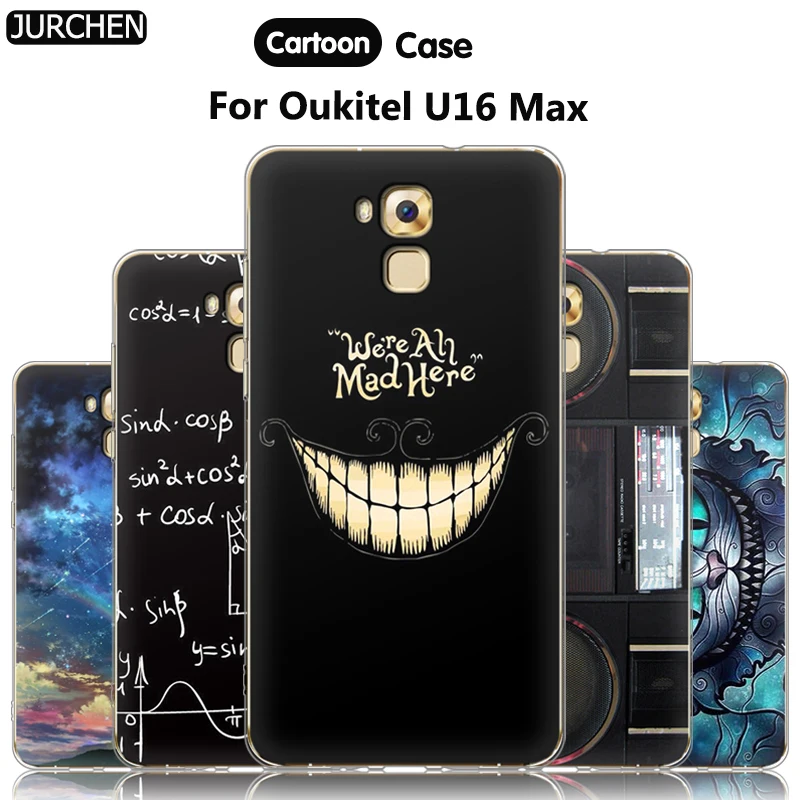 

JURCHEN Phone Case For Oukitel U16 Max 6.0" Cover Silicone Soft Cartoon Fashion TPU Back Cover For Oukitel U16 Max Case Coque