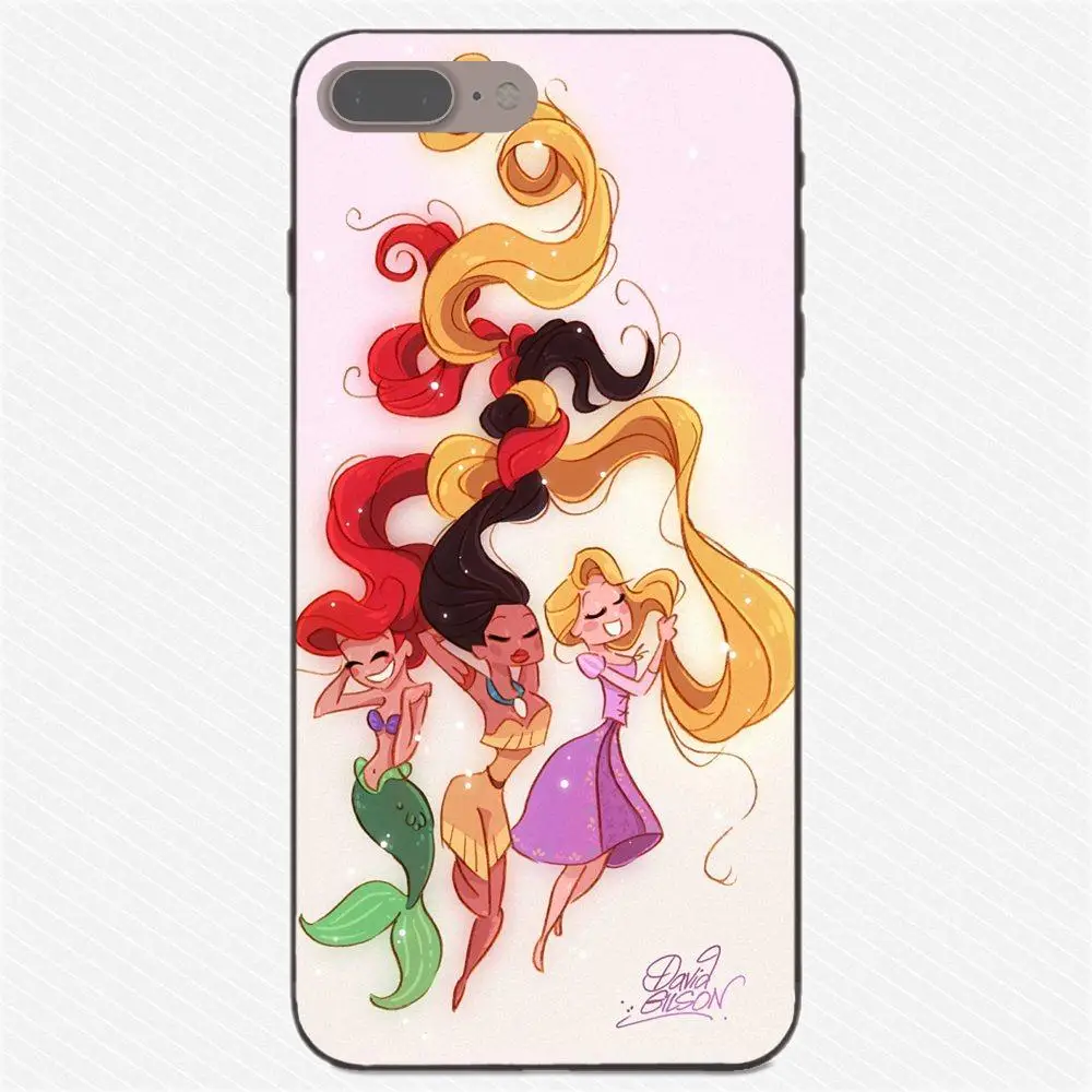 Чехол из ТПУ с изображением милых принцесс длинными волосами для Huawei nova 2 Plus 2S 3i 4 Y3