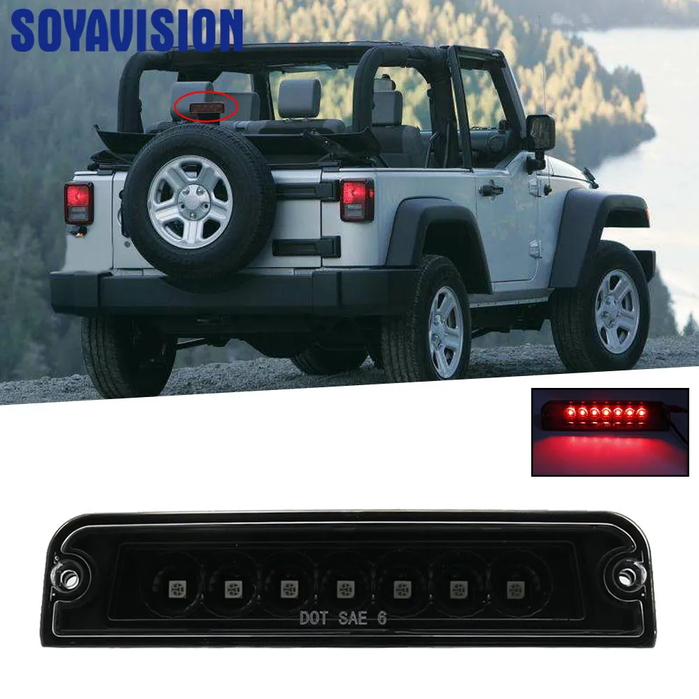 Для 1996-2006 Jeep Wrangler TJ задний фонарь стоп светильник дым прозрачные Цвет 3rd новые