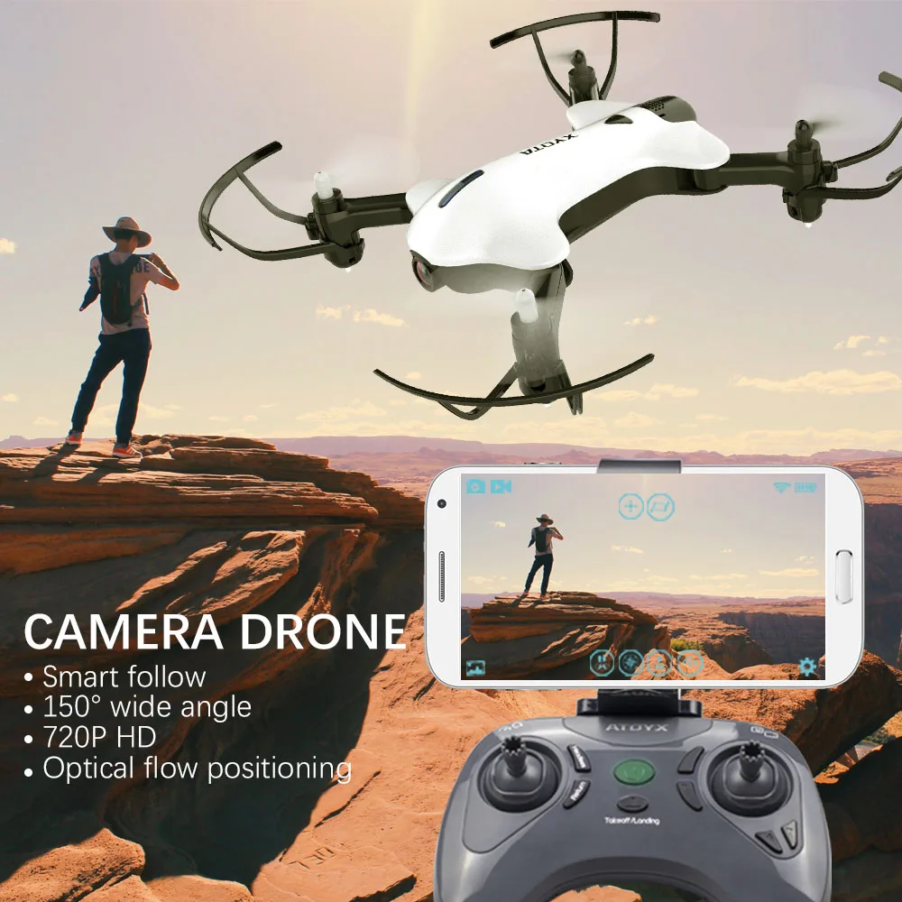 Мини камера на дроне складной высота удержания вертолет Wi Fi FPV системы Карманный