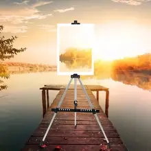 Алюминий сплав складной художник мольберт Регулируемый Дисплей стенд студийное доска для рисования искусства подставка