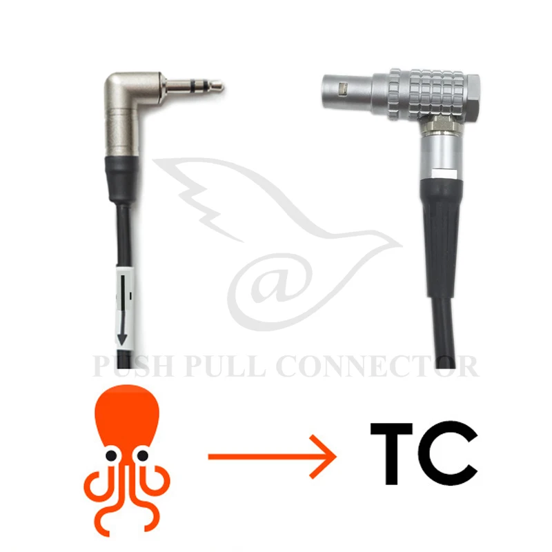 

NEUTRIK 3.5mm Mini TRS Jack To LEMO 5 Pin Tentacle Timecode Cable For ARRI ALexa ,Red One ,Sound Devices 702T/744T/788T/ 664/663