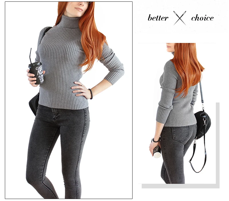 Warm Winter Women Sweater Turtleneck Pullover Knitted Sweaters For Ladies Long Sleeve High Elasticity Soft Pullovers Autumn 2018 (5)