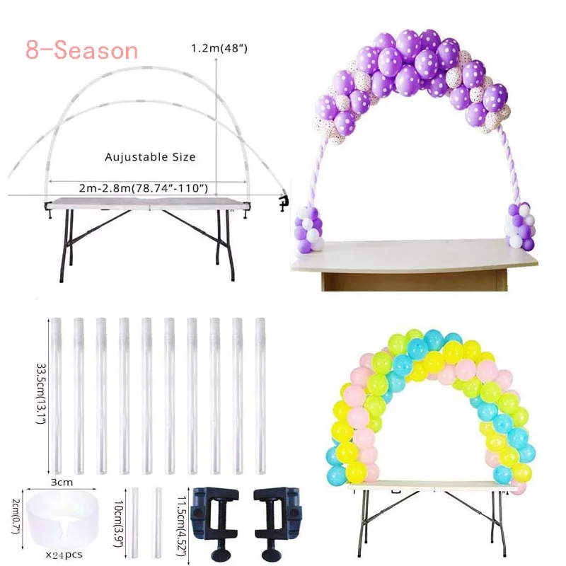 

Balloon arch Balon Column Stand Clear Balloons column for Wedding Decor Birthday Graduation Season Summer Festival Party Decor