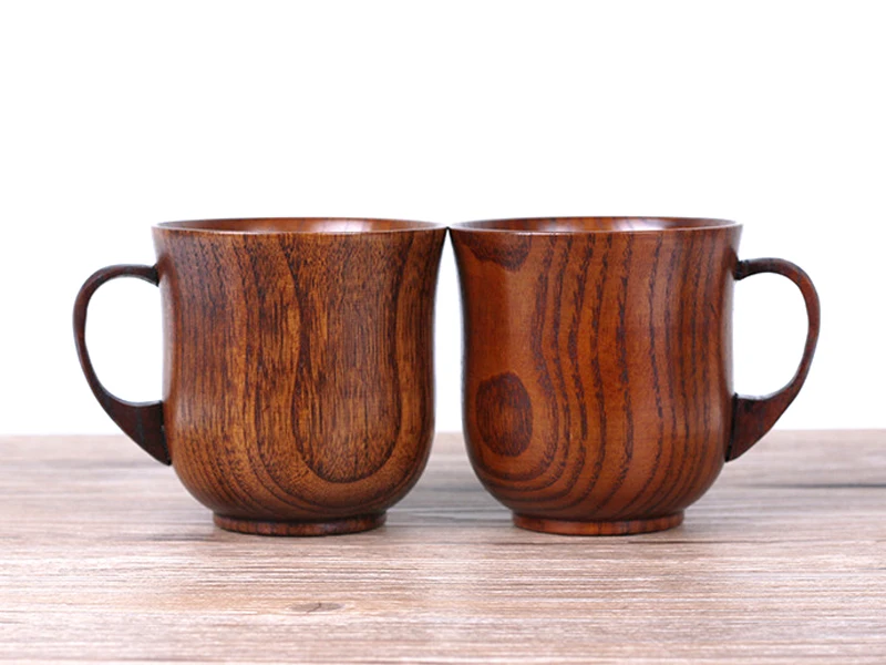 250ml Jujube Wood Mug Japanese Style Wooden Tea Cups with Handgrip Hand-made Wood Cups for Coffee Milk Home Bar Drinking Cups (8)